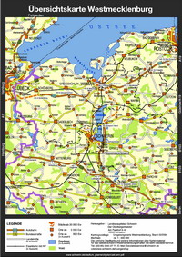 Карта земли Мекленбург. Чтобы увидеть полное изображение, кликните на карту.