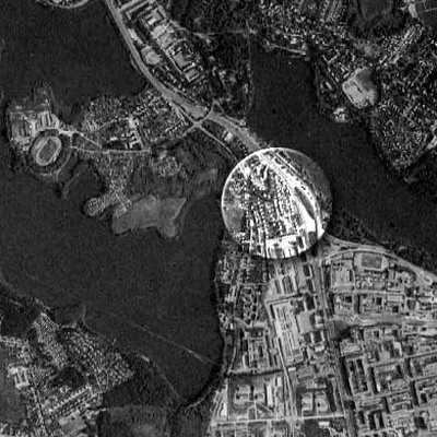 Шверин, снимок из космоса