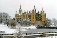 Шверинский замок зимой